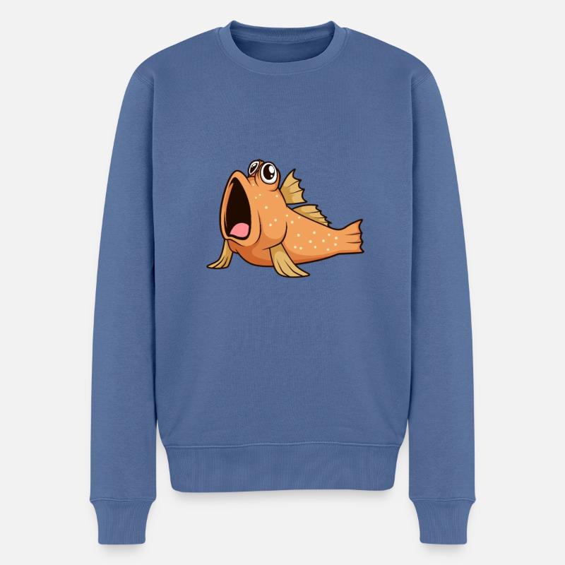 Kawaii Mudskipper - Pull Premium bio Homme - bleu pigeon