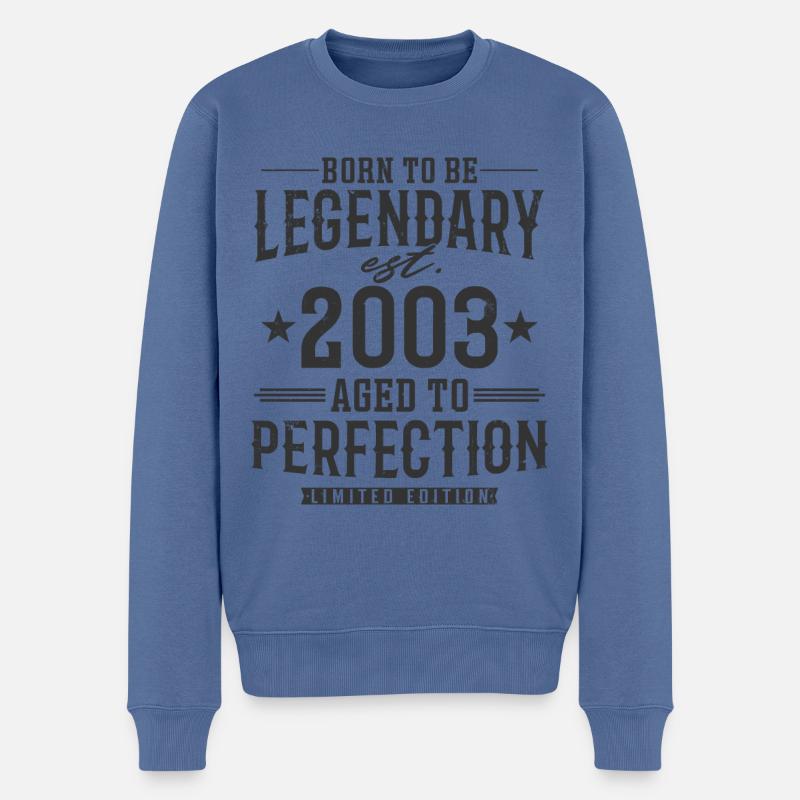 Légendaire depuis 2003 - Pull Premium bio Homme - bleu pigeon