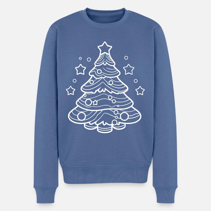 Arbre de Noël Symbole de Noël - Pull Premium bio Homme - bleu pigeon