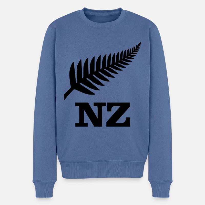 Neuseeland - Männer Premium Bio Pullover - Taubenblau