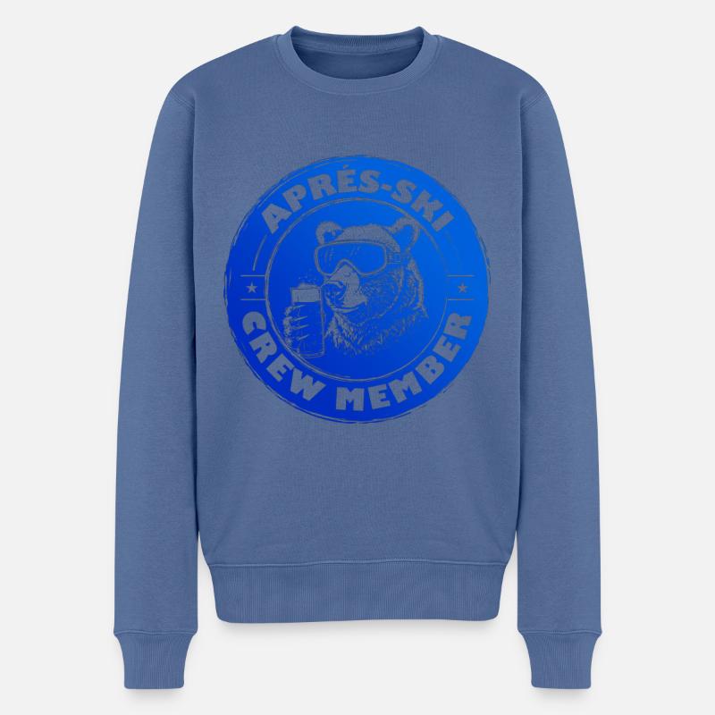 Bear après-ski Team Dicton - Pull Premium bio Homme - bleu pigeon