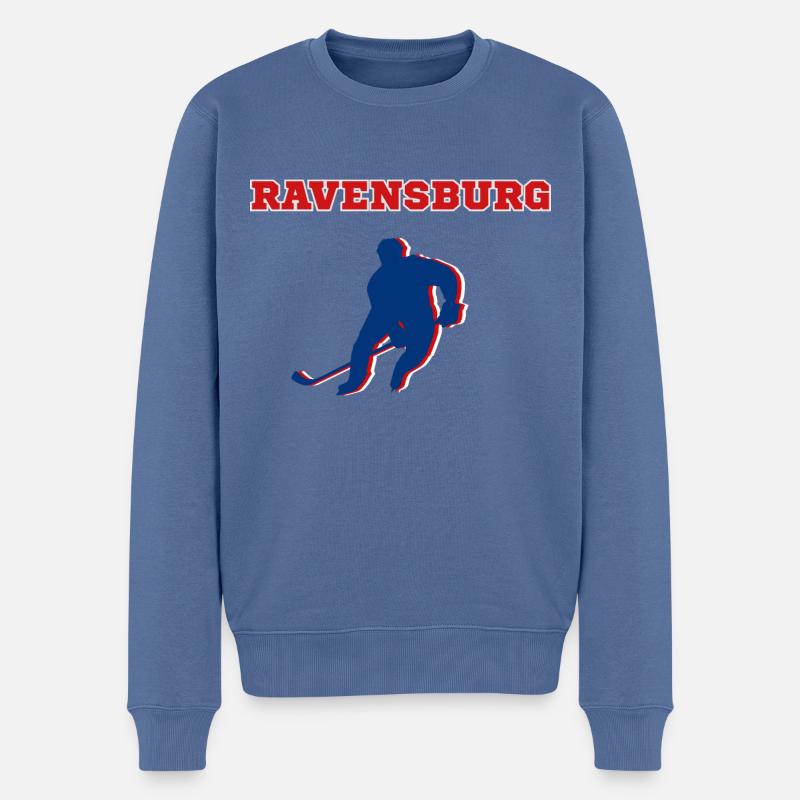 Ravensburg, meine Stadt! - Männer Premium Bio Pullover - Taubenblau