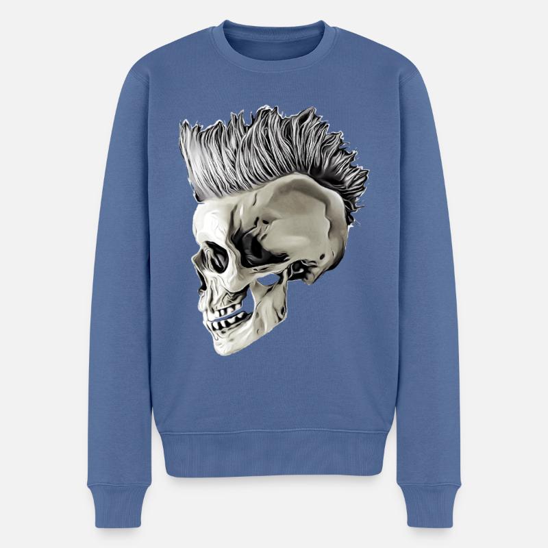 Punk's not dead - Männer Premium Bio Pullover - Taubenblau