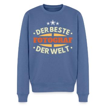 Der Beste Fotograf der Welt - Männer Premium Bio Pullover - Taubenblau - Vorne - Nico (187cm)