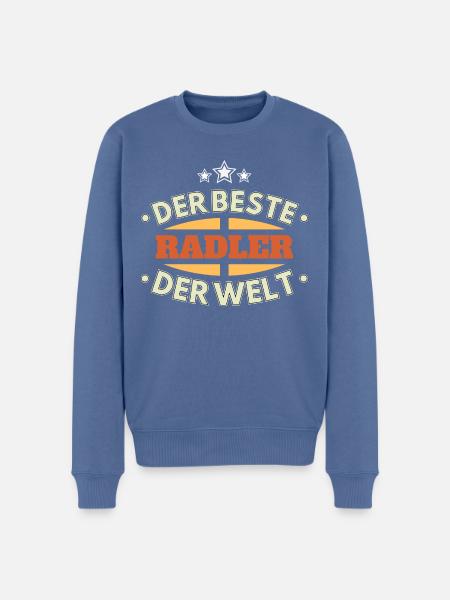 Der Beste Radler der Welt - Männer Premium Bio Pullover - Taubenblau