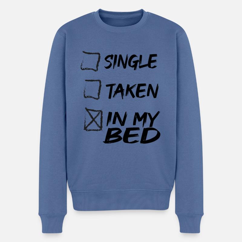 Dans mon lit - Pull Premium bio Homme - bleu pigeon