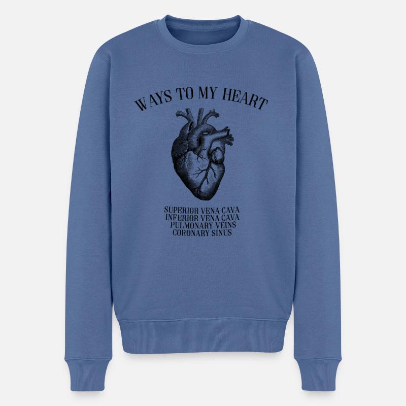 Cadeau d'infirmière de médecins vintage - Pull Premium bio Homme - bleu pigeon