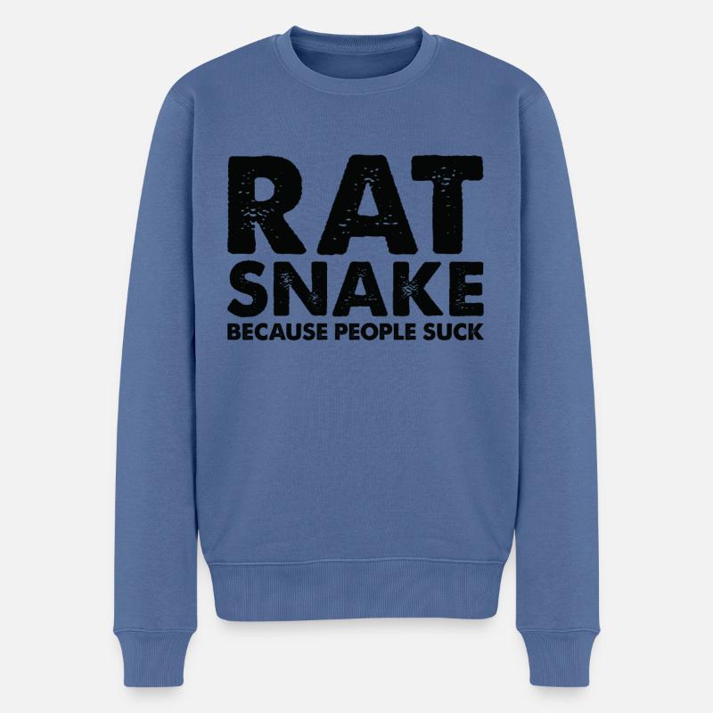 Leute Saugen Rattenschlangen - Männer Premium Bio Pullover - Taubenblau
