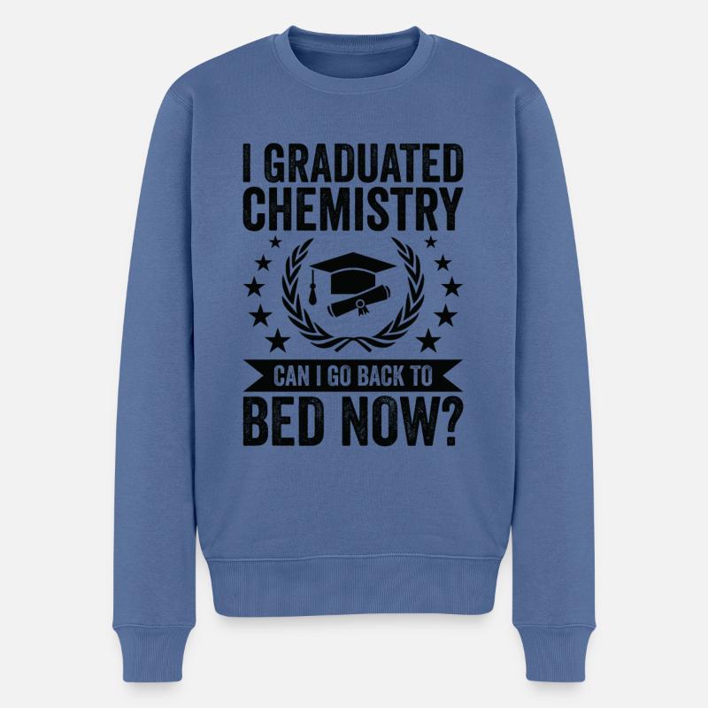 J’ai terminé la chimie - Pull Premium bio Homme - bleu pigeon