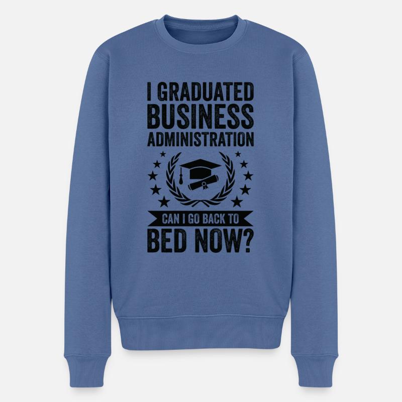 Ich Habe Betriebswirtschaft Studiert - Männer Premium Bio Pullover - Taubenblau