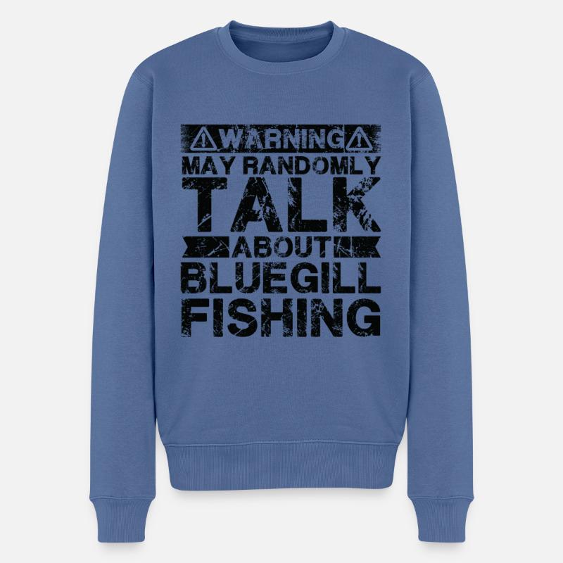Pêche - Bluegill Fish - Pull Premium bio Homme - bleu pigeon