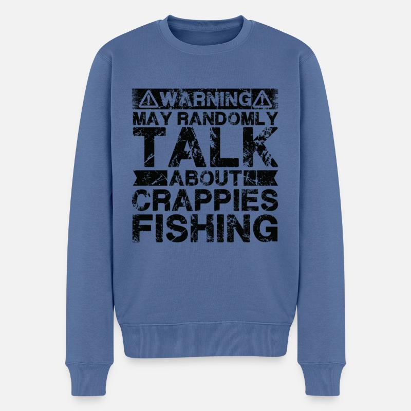 Angeln - Crappies Fish - Männer Premium Bio Pullover - Taubenblau