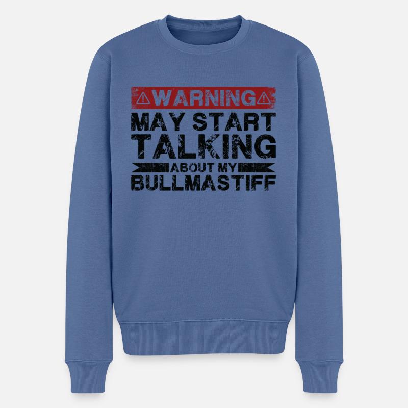 Apropos Bullmastiff - Männer Premium Bio Pullover - Taubenblau