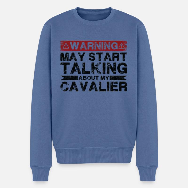 Apropos Kavalier - Männer Premium Bio Pullover - Taubenblau