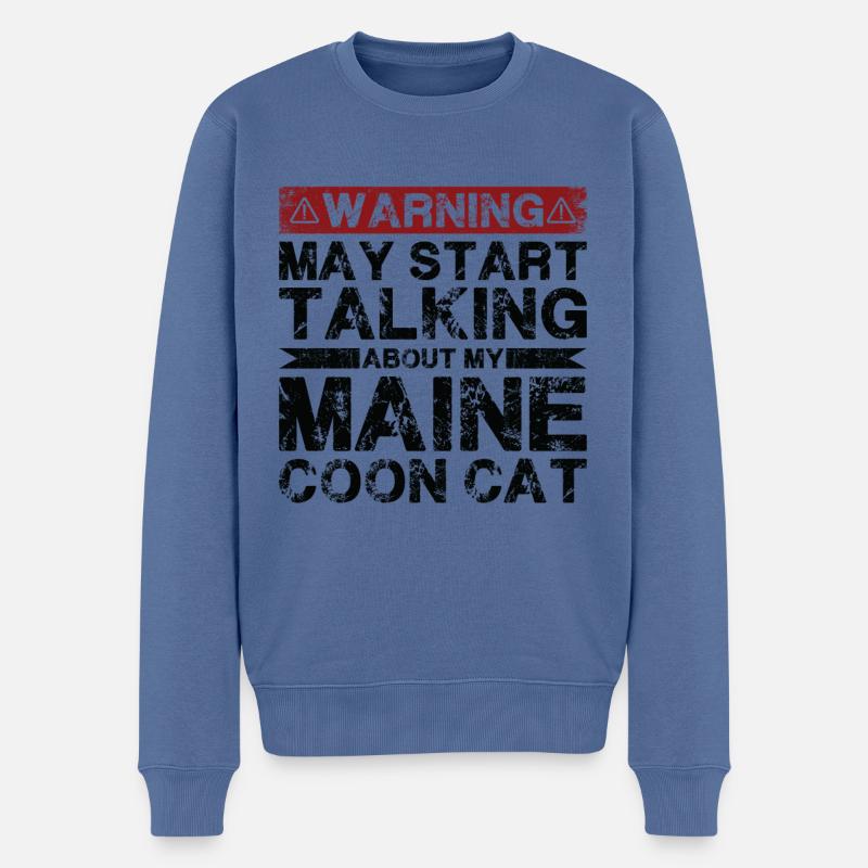 Apropos Abessinierkatze - Männer Premium Bio Pullover - Taubenblau
