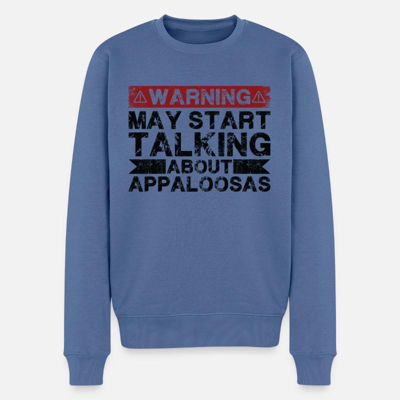 En parlant d’Appaloosa - Pull Premium bio Homme - bleu pigeon