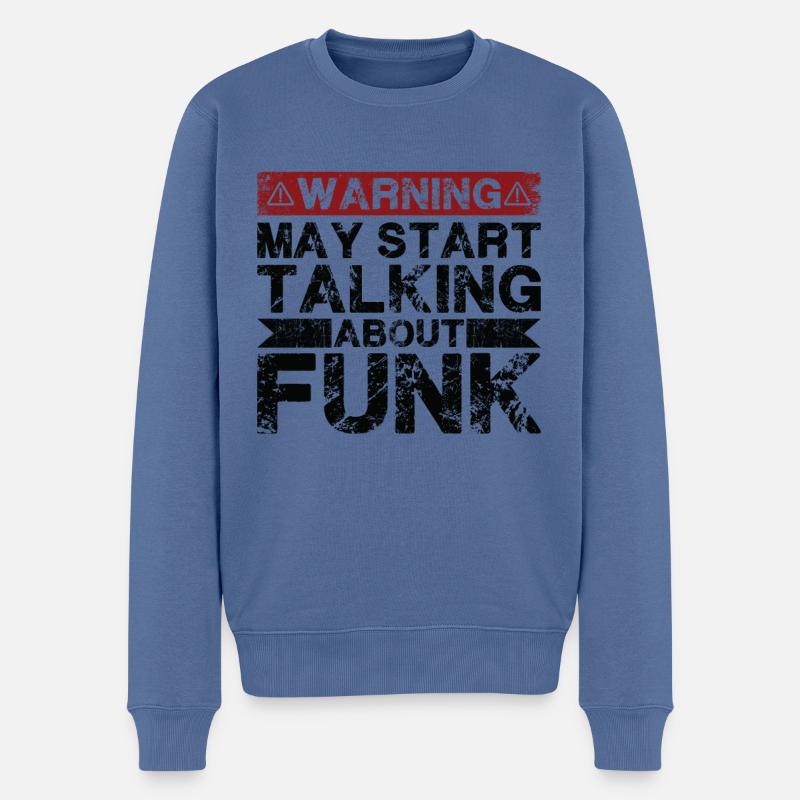 Über Funkmusik Sprechen - Männer Premium Bio Pullover - Taubenblau