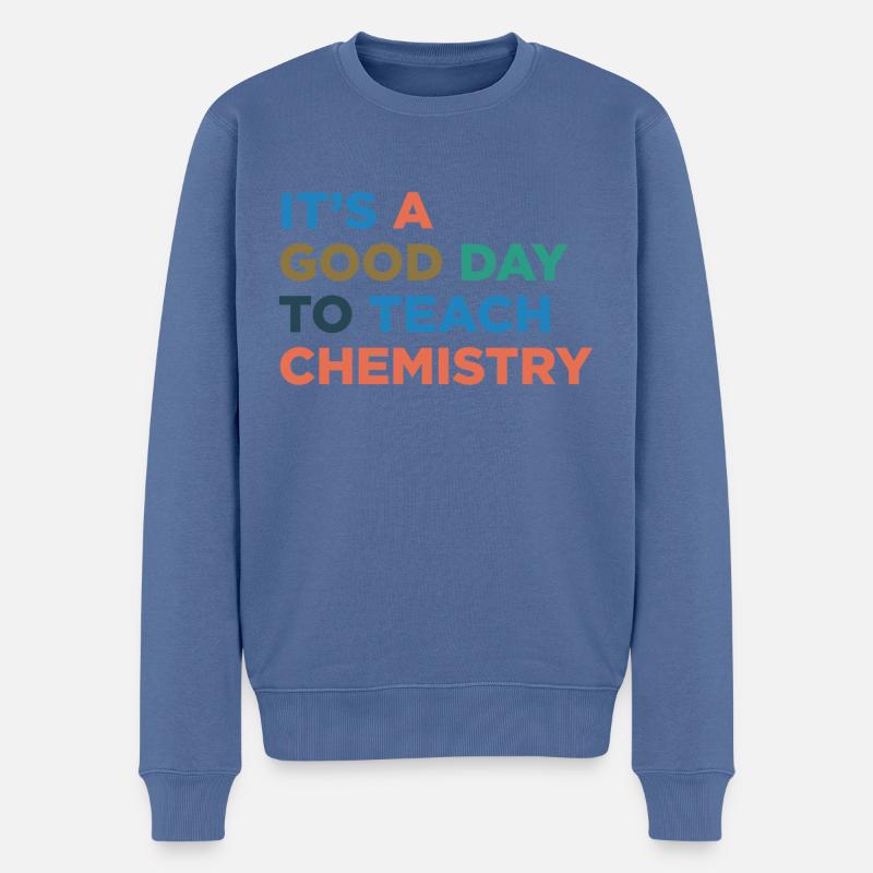 Enseigner des professeurs de chimie - Pull Premium bio Homme - bleu pigeon