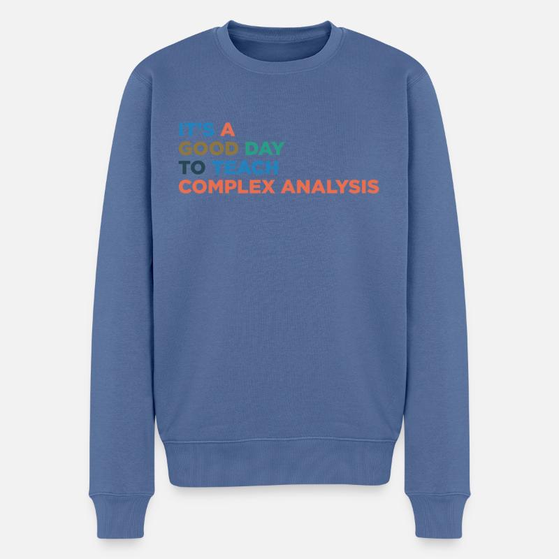 Enseigner l’analyse complexe aux enseignants - Pull Premium bio Homme - bleu pigeon