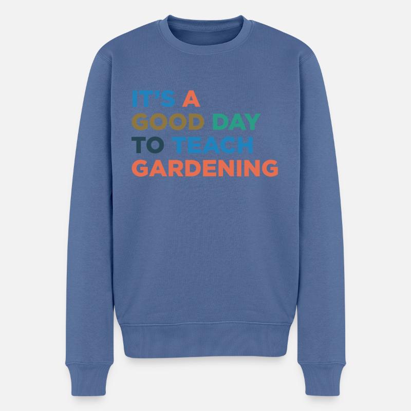 Enseignants de jardiniers - Pull Premium bio Homme - bleu pigeon