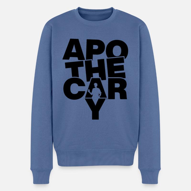 Profession Travail - Pharmacien - Pull Premium bio Homme - bleu pigeon