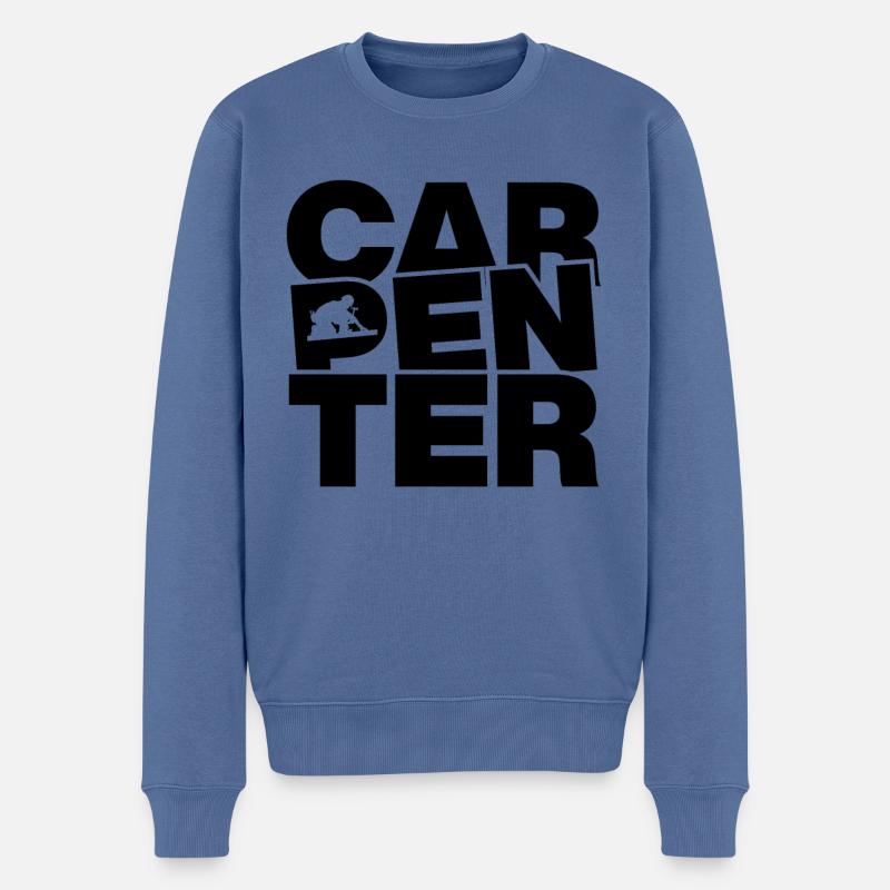 Tischlerberuf - Tischler - Männer Premium Bio Pullover - Taubenblau