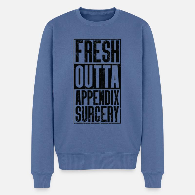 Opération Fresh Outta - Annexe - Pull Premium bio Homme - bleu pigeon