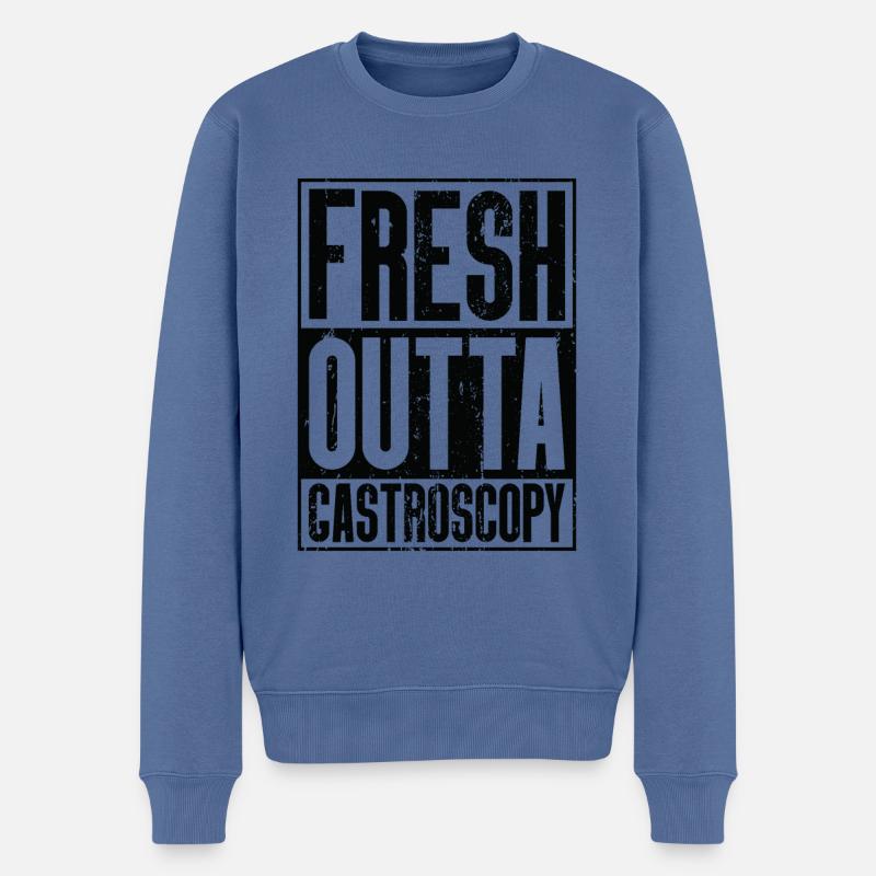 Fresh Outta Surgery - Gastroscopie - Pull Premium bio Homme - bleu pigeon