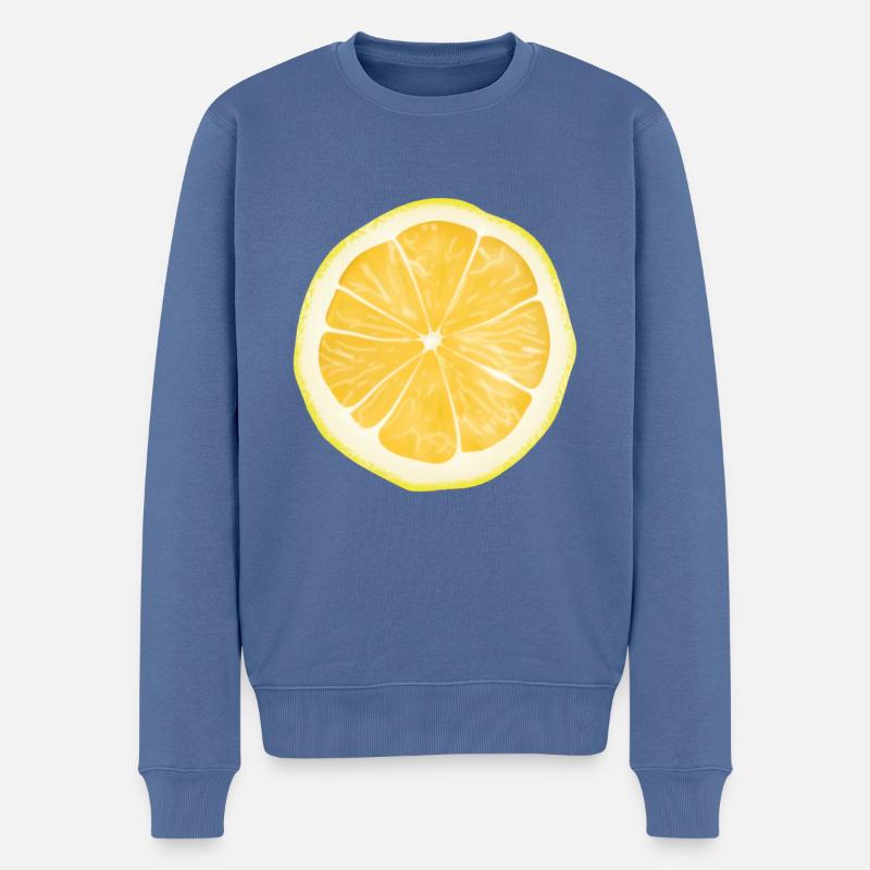 Citron - Pull Premium bio Homme - bleu pigeon