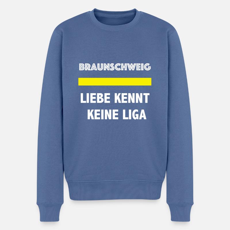 Braunschweig - Liebe kennt keine Liga - Männer Premium Bio Pullover - Taubenblau