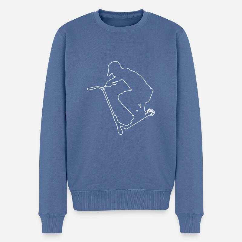 Deckgrab 4 - Pull Premium bio Homme - bleu pigeon