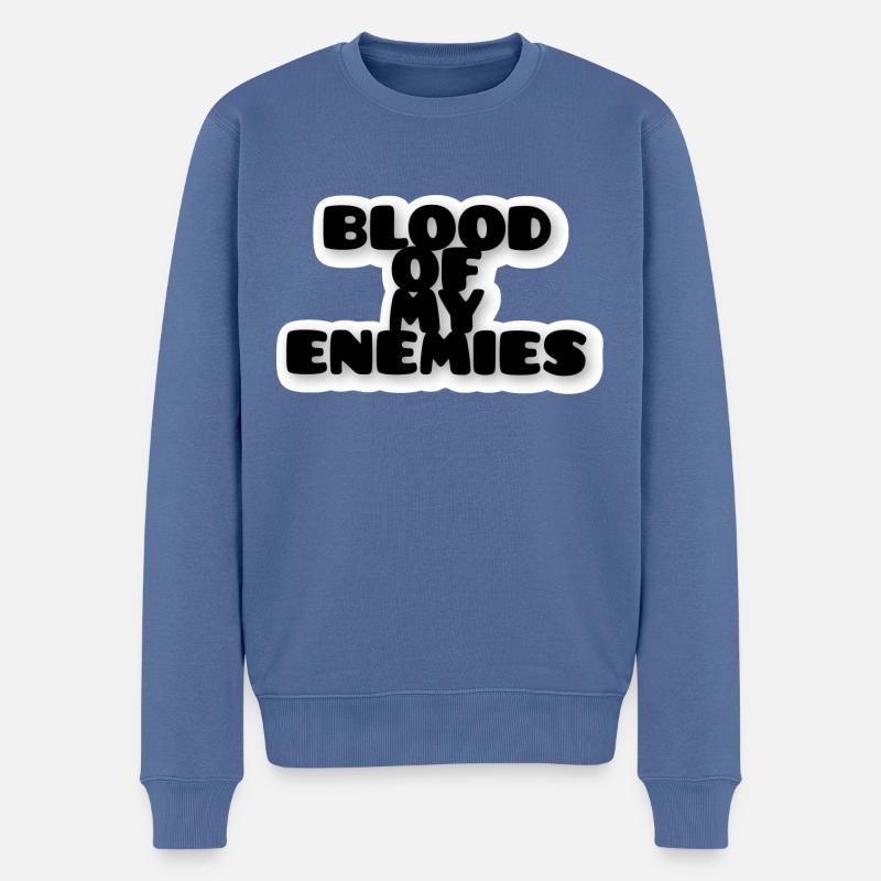 Blood of my Enemies - Männer Premium Bio Pullover - Taubenblau