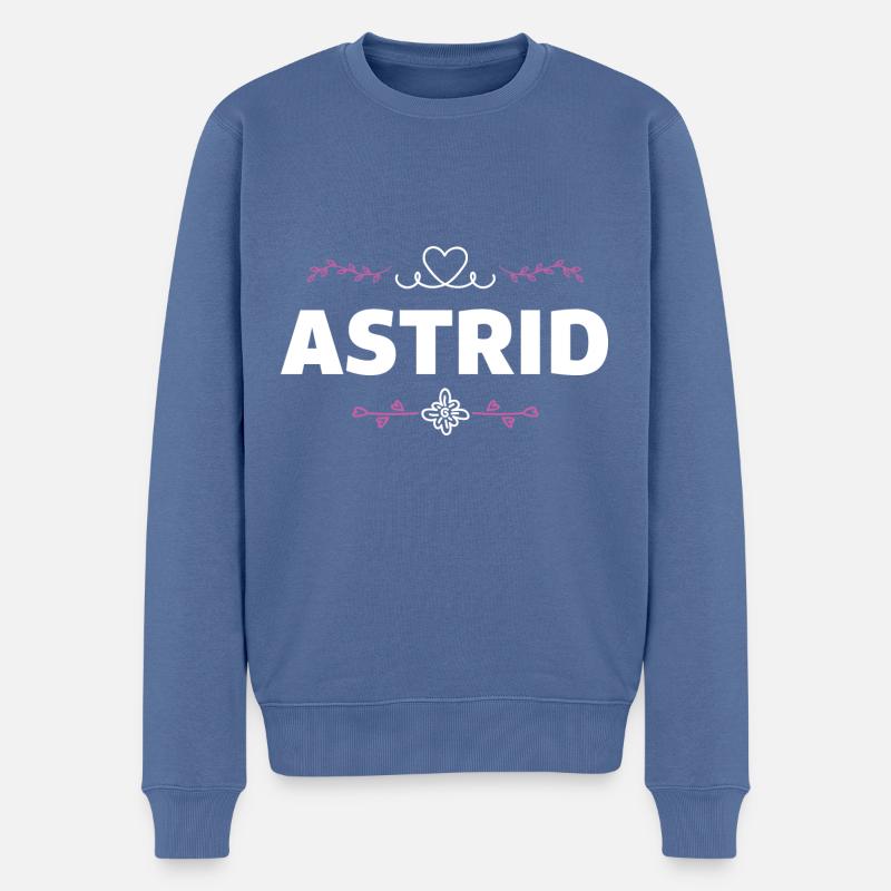 Astrid - Pull Premium bio Homme - bleu pigeon