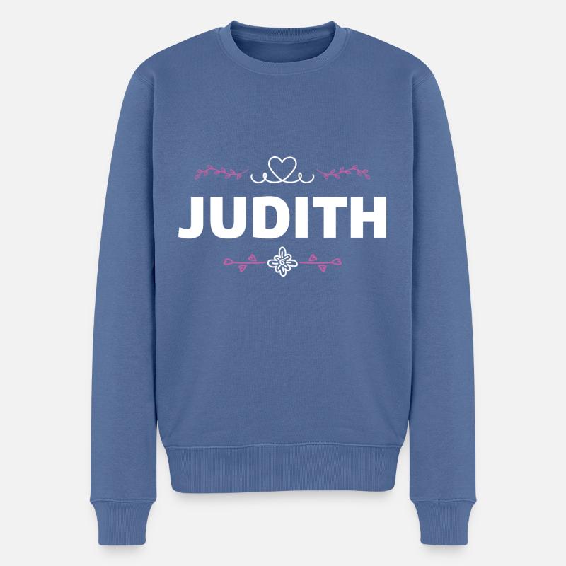 Judith - Pull Premium bio Homme - bleu pigeon