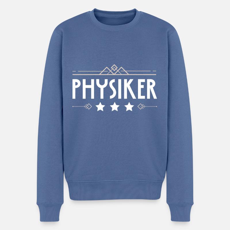 Physiker Beruf - Männer Premium Bio Pullover - Taubenblau