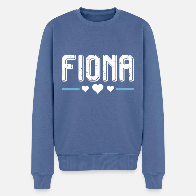 Fiona - Pull Premium bio Homme - bleu pigeon