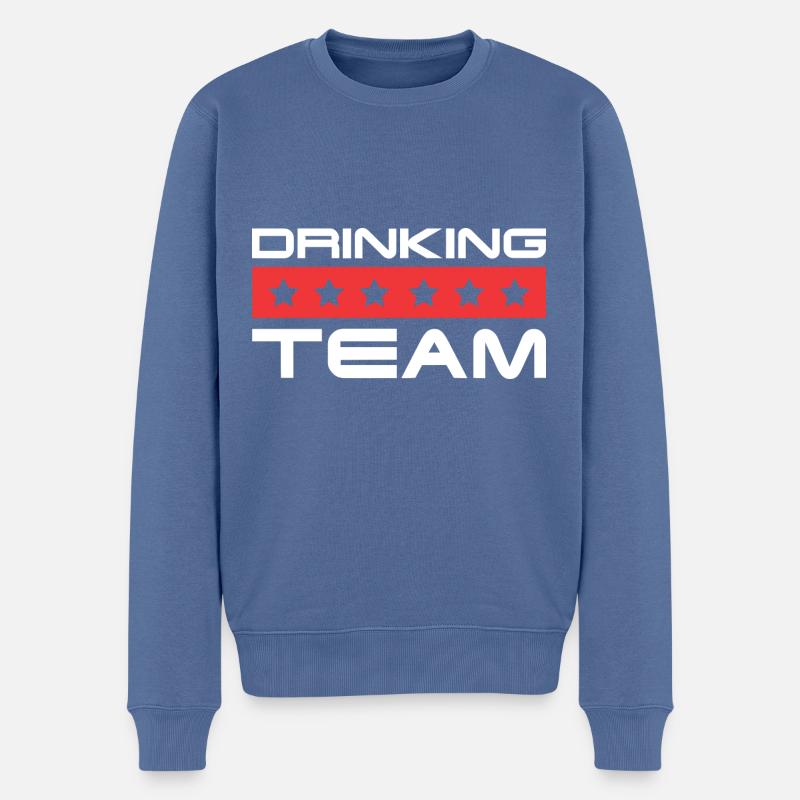 Équipage de consommation d’alcool - Pull Premium bio Homme - bleu pigeon