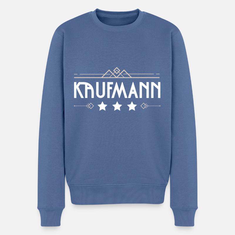 Kaufmann Beruf - Männer Premium Bio Pullover - Taubenblau