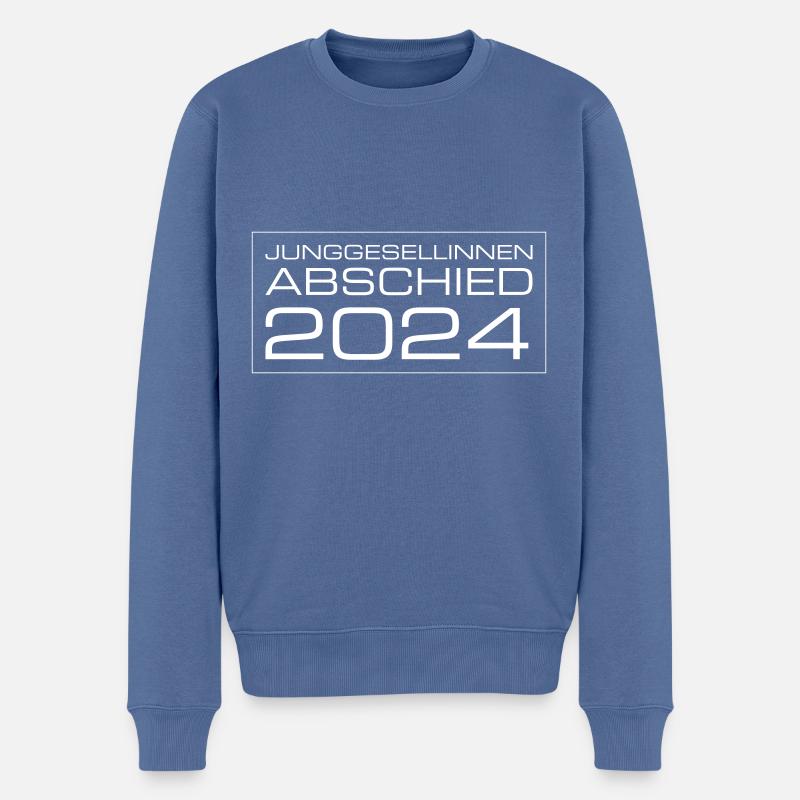 Junggesellinnen Abschied 2024 - Männer Premium Bio Pullover - Taubenblau