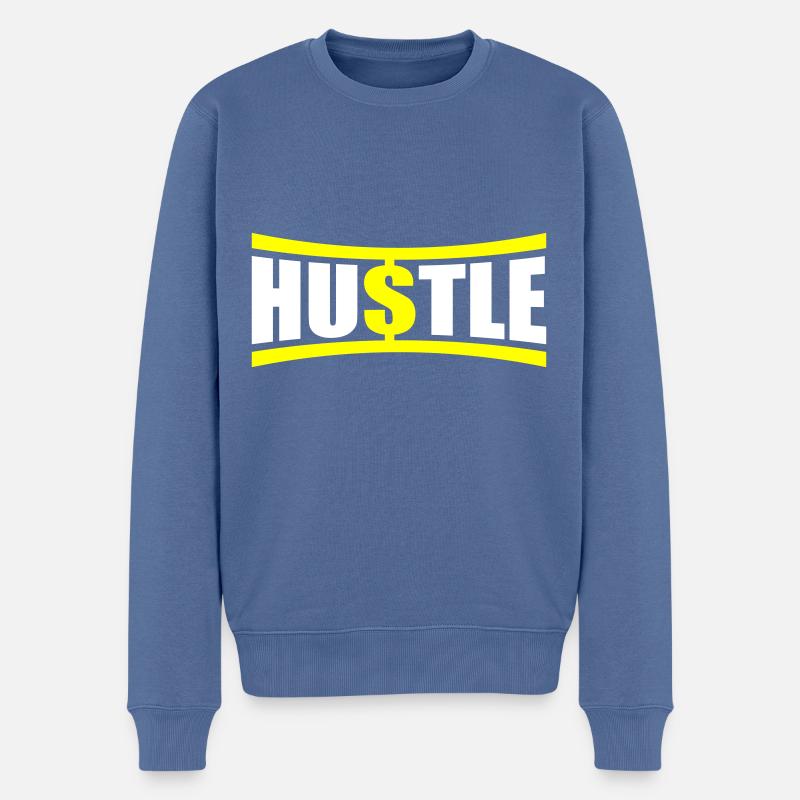 Dicton de bousculade - Pull Premium bio Homme - bleu pigeon