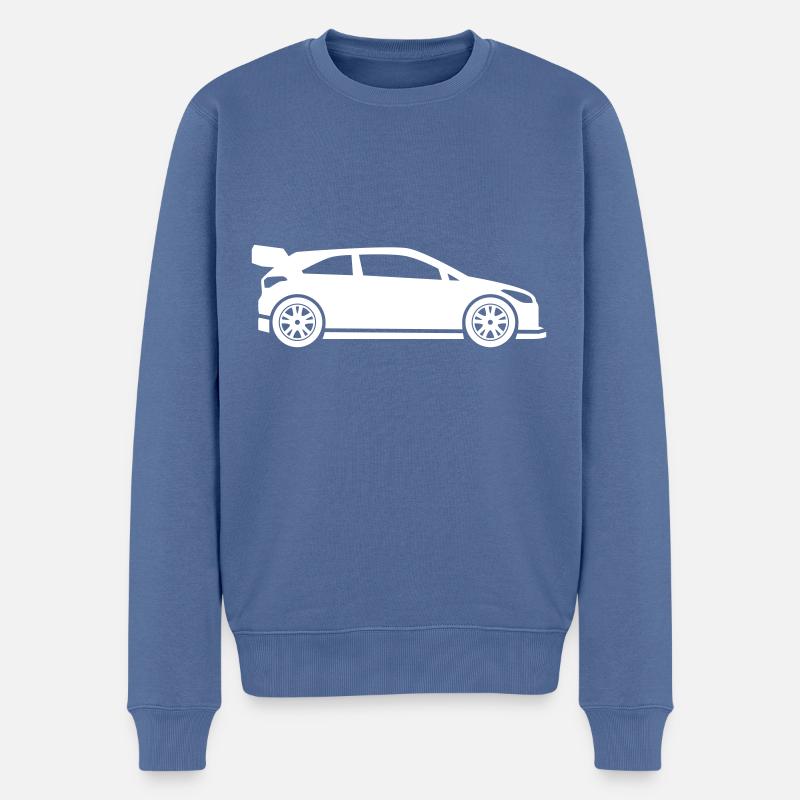 Coureur automobile - Pull Premium bio Homme - bleu pigeon