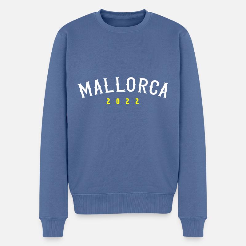 mallorca 2022 - Männer Premium Bio Pullover - Taubenblau