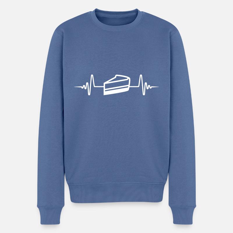 Gâteau au fromage pulse - Pull Premium bio Homme - bleu pigeon