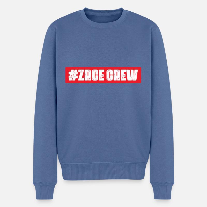 Zrce Crew - Männer Premium Bio Pullover - Taubenblau