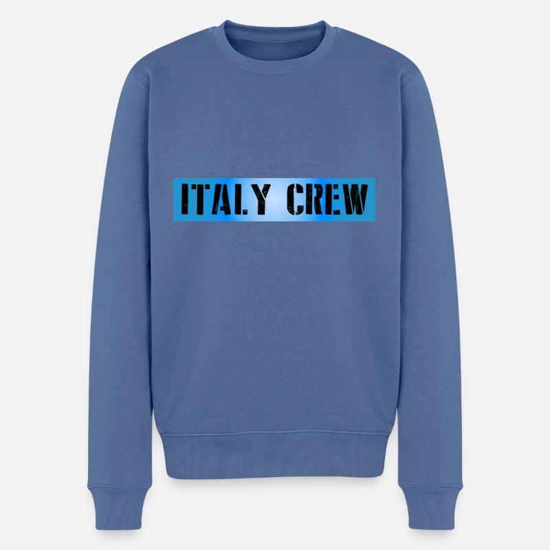 Italie Équipage - Pull Premium bio Homme - bleu pigeon