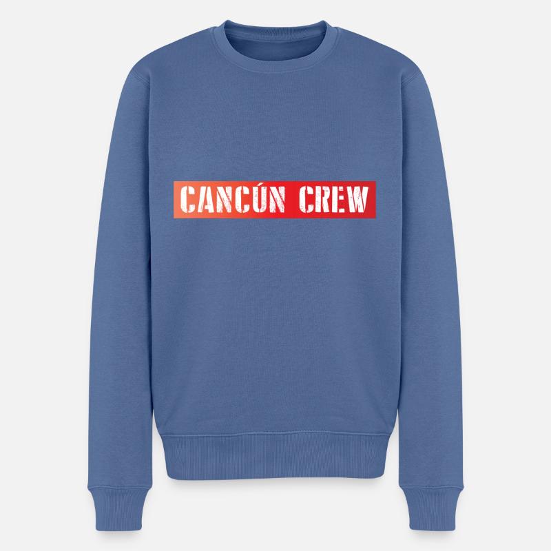 Équipage Cancun - Pull Premium bio Homme - bleu pigeon