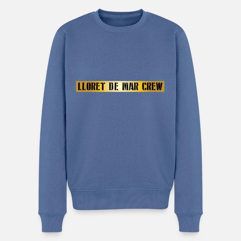 Lloret De Mar Crew - Männer Premium Bio Pullover - Taubenblau