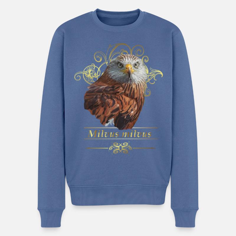 Echter Milan - Männer Premium Bio Pullover - Taubenblau