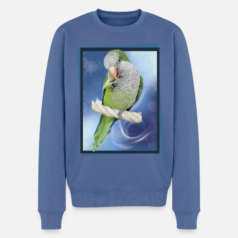 Perruche d’Argentine - Pull Premium bio Homme - bleu pigeon