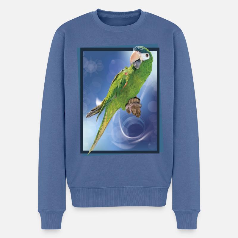 Le noble ara - Pull Premium bio Homme - bleu pigeon